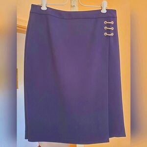 Calvin Klein Pencil Skirt Straight  Navy - Sz 8 - NWOT